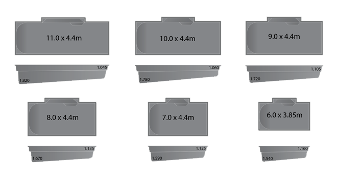 Contemporary Pool Sizes Contemporary Pools at Trend Pools Albury Wodonga