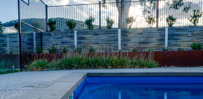 Retaining Walls at Trend Pools Albury Wodonga
